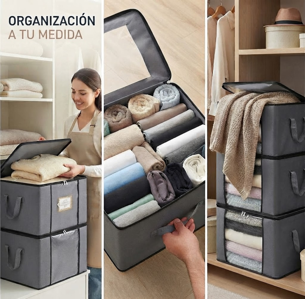 Organizador de Ropa con Ventana — Ahorra Espacio en tu Clóset