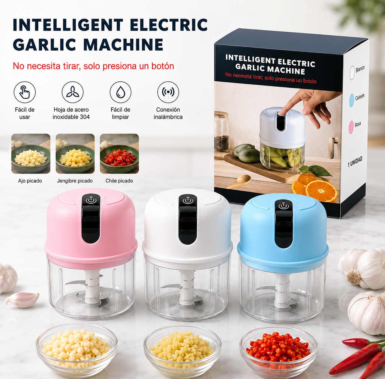 Procesador de Alimentos Eléctrico 250ML